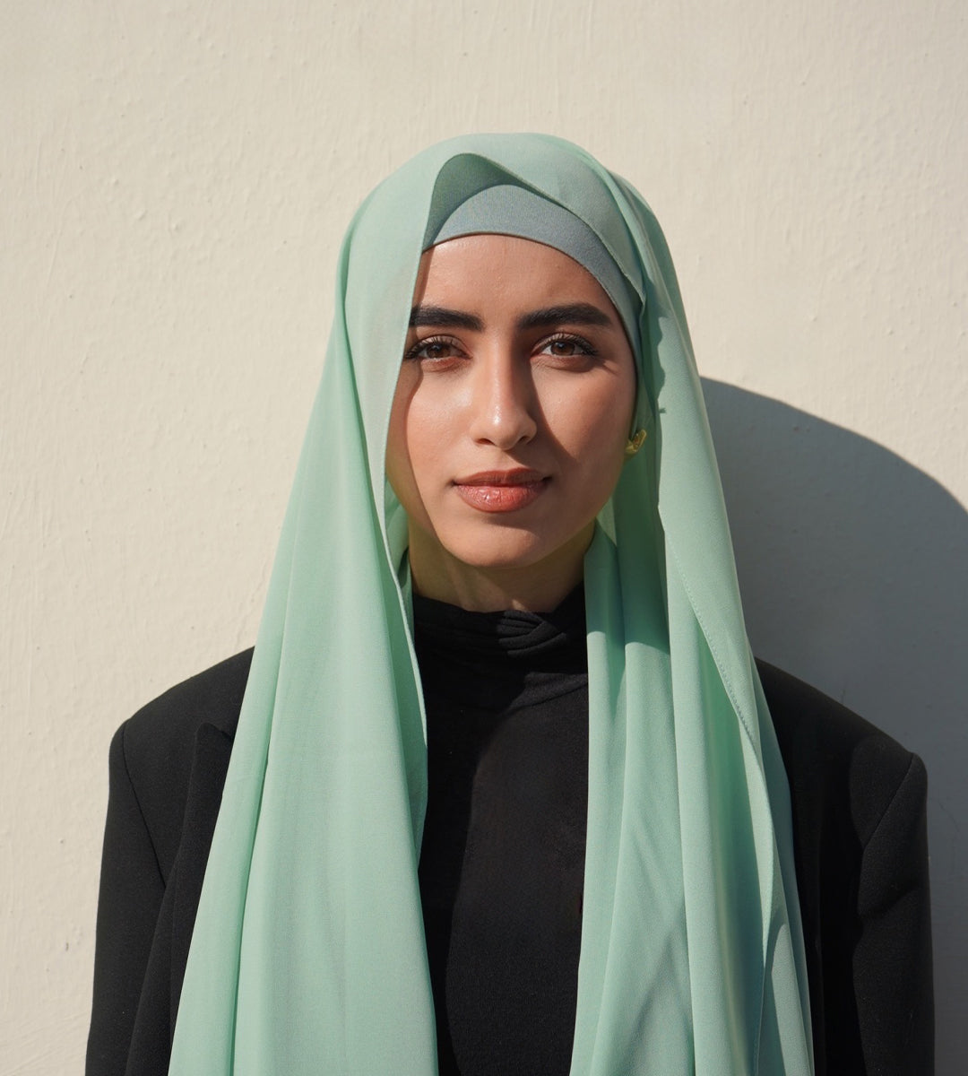 Matching Hijab & Undercap - Tropical Green