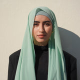 Matching Hijab & Undercap - Tropical Green