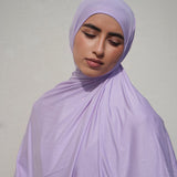 Lavendel Violet Bamboo Jersey Hijab