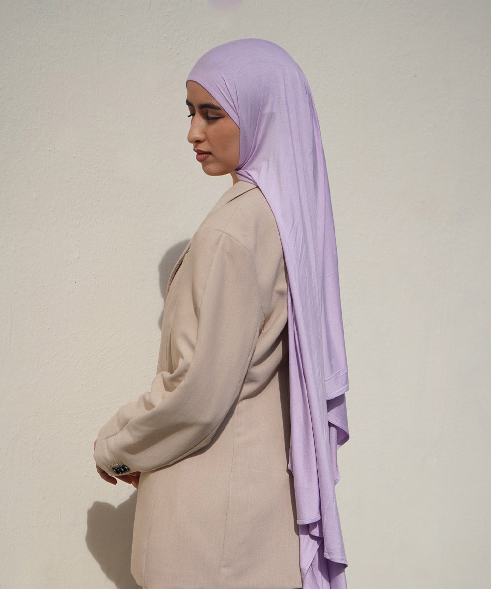 Lavendel Violet Bamboo Jersey Hijab