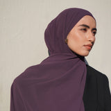 Matching Hijab & Undercap - Grape Purple