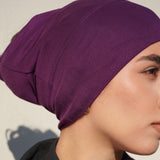 Matching Hijab & Undercap - Grape Purple