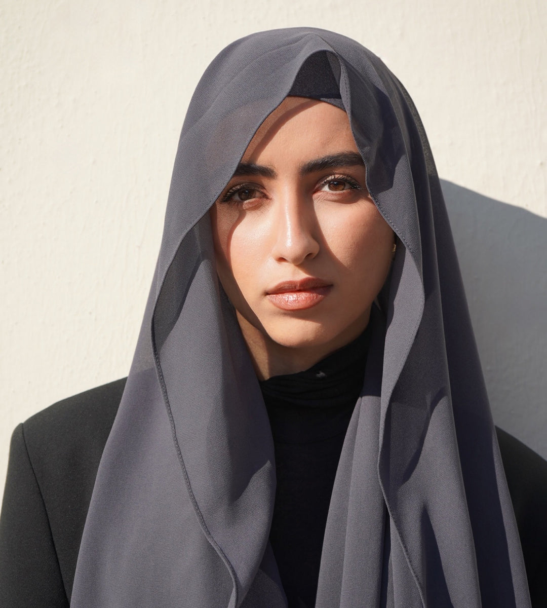 Matching Hijab & Undercap - Qadr Blue