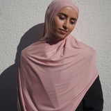 Rosé Blush Bamboo Jersey Hijab
