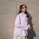 Gestreiftes Damenhemd - Rosa