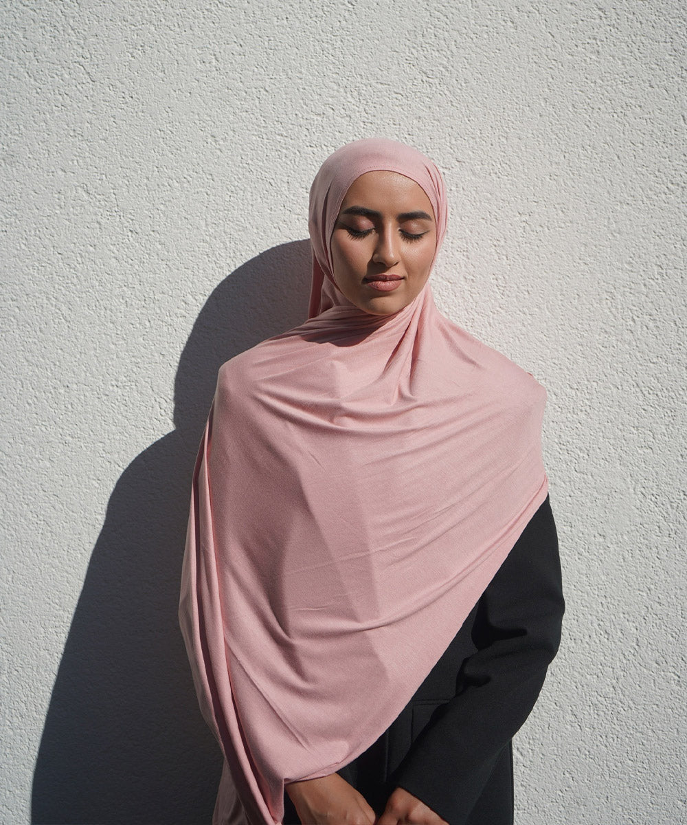 Rosé Blush Bamboo Jersey Hijab