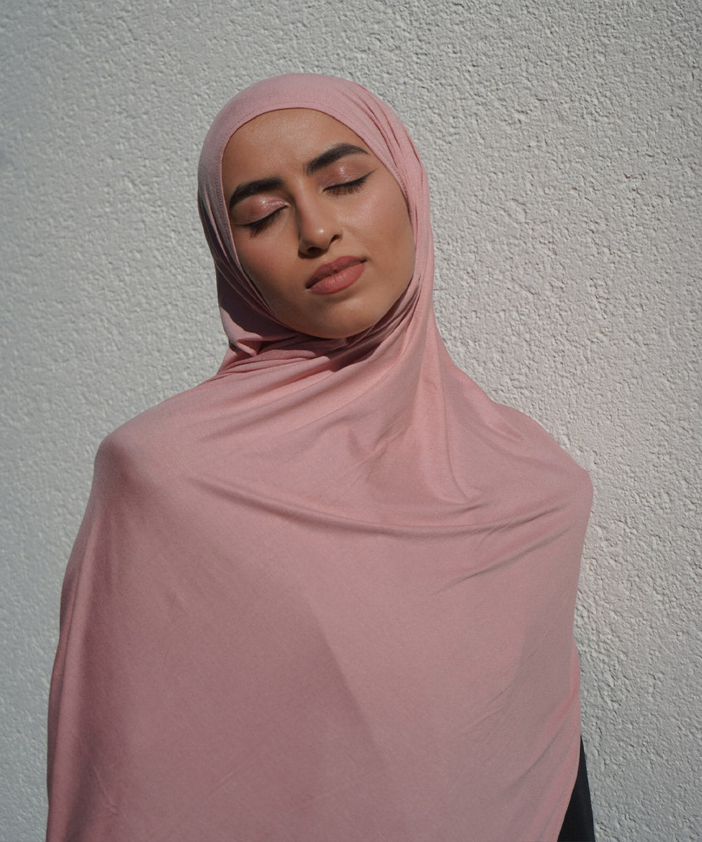 Rosé Blush Bamboo Jersey Hijab