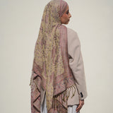 Pashmina Jacquard Scarf - Blush Rose