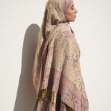 Pashmina Jacquard Scarf - Blush Rose