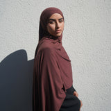 Chestnut Brown Bamboo Jersey Hijab