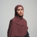Chestnut Brown Bamboo Jersey Hijab