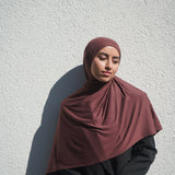 Chestnut Brown Bamboo Jersey Hijab