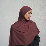 Chestnut Brown Bamboo Jersey Hijab