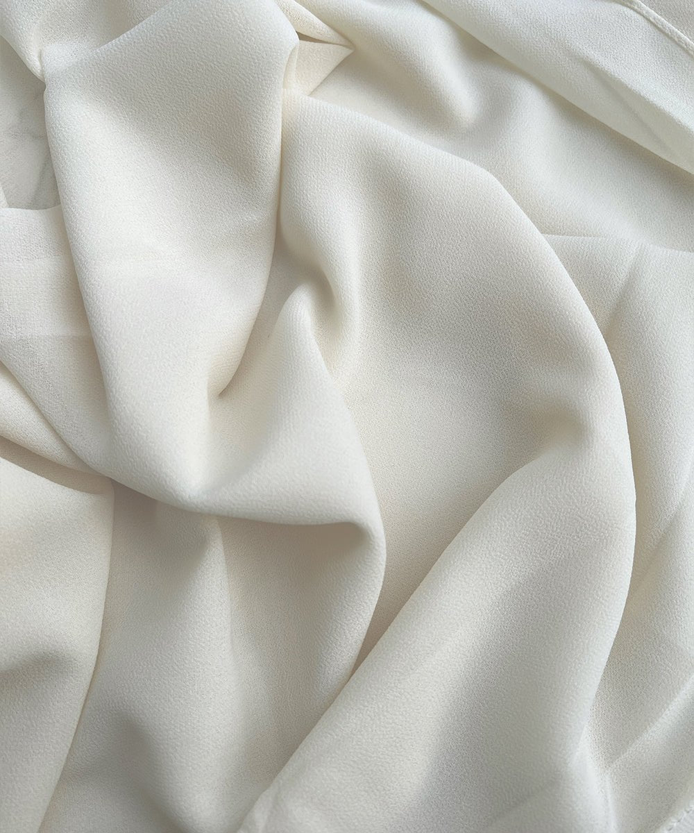 Banana Cream Chiffon Hijab - Chiffon