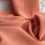 Creamy Peach Chiffon Hijab - Chiffon