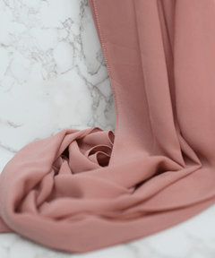 Dusty-Rose Chiffon Hijab - Chiffon