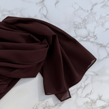 Hickory Chiffon Hijab - Chiffon