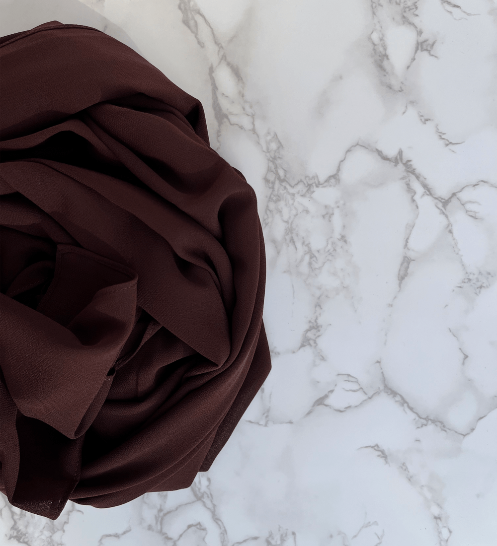 Hickory Chiffon Hijab - Chiffon
