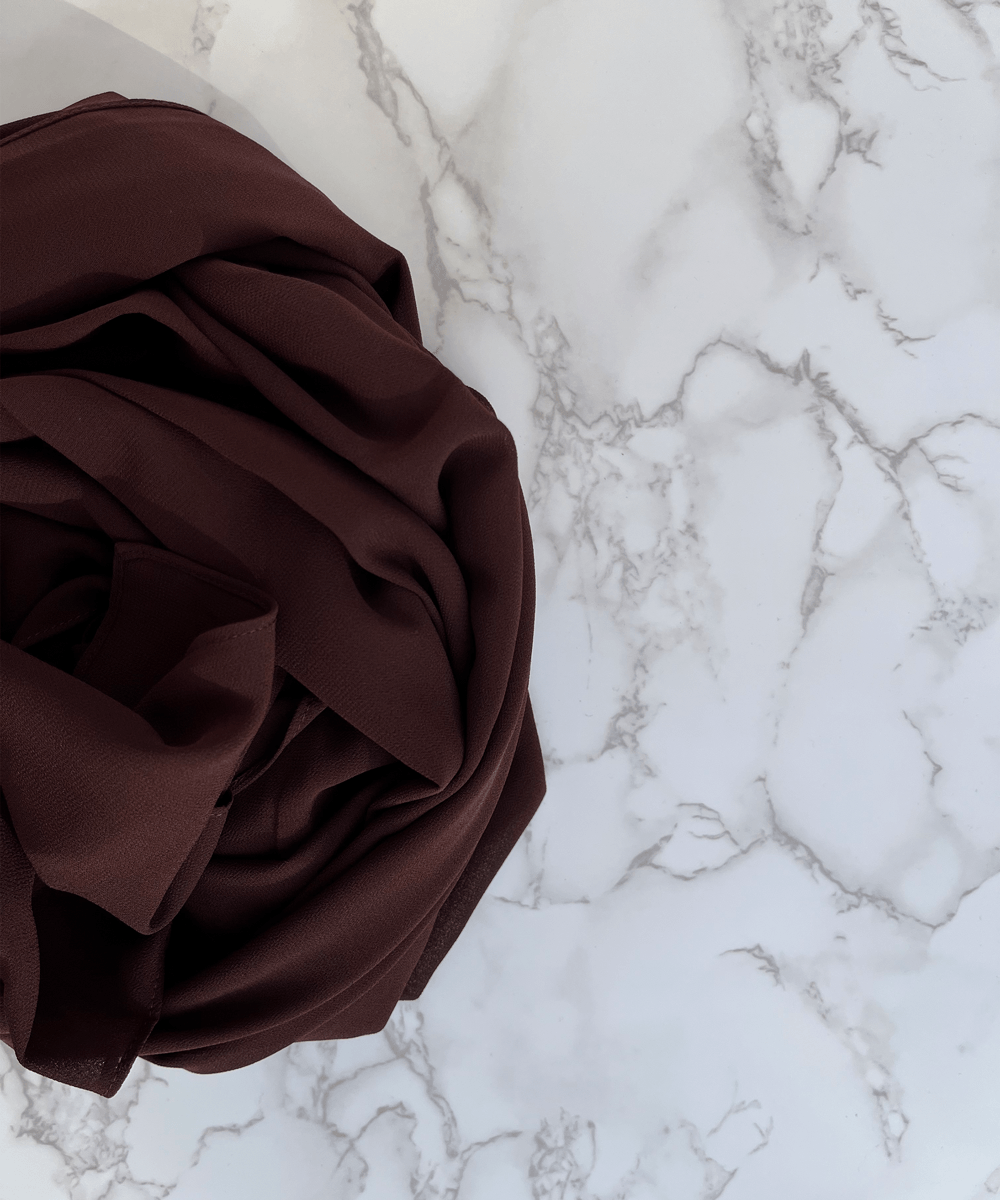 Hickory Chiffon Hijab - Chiffon