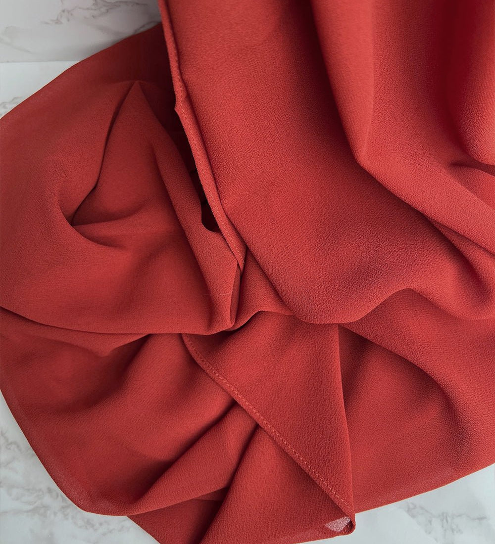 Japanese Maple Chiffon Hijab - Chiffon