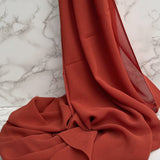 Japanese Maple Chiffon Hijab - Chiffon