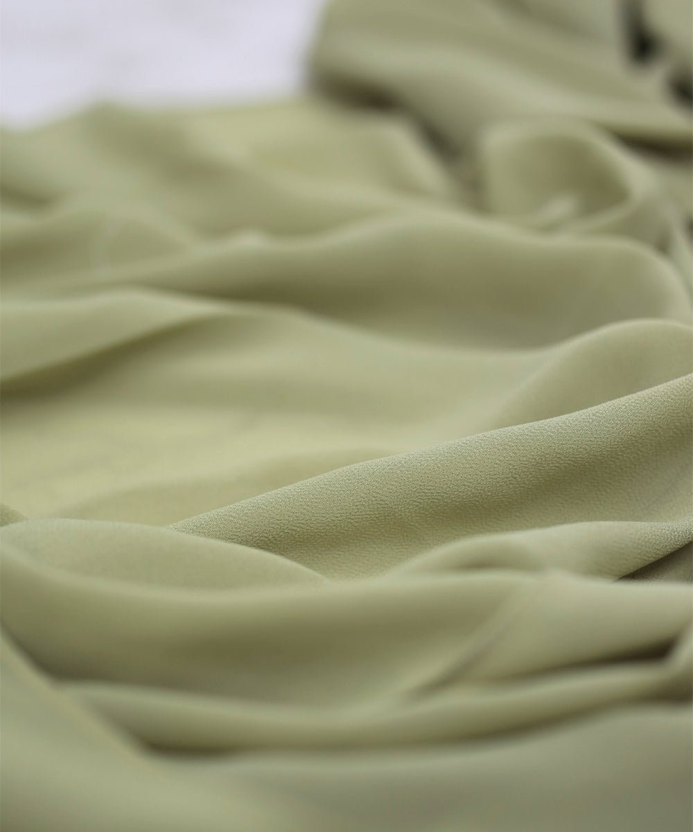 Matcha-Green Chiffon Hijab - Chiffon