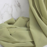 Matcha-Green Chiffon Hijab - Chiffon