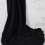 Midnight-Black Premium Jersey Hijab - Jersey