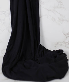 Midnight-Black Premium Jersey Hijab - Jersey