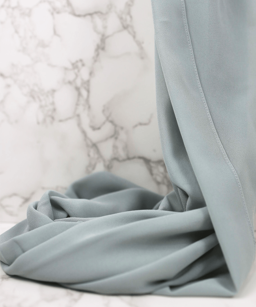 Pastell-Mint Chiffon Hijab - Chiffon