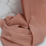 Peach-Bloom Chiffon Hijab - Chiffon