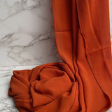 Pumpking Orange Chiffon Hijab - Chiffon