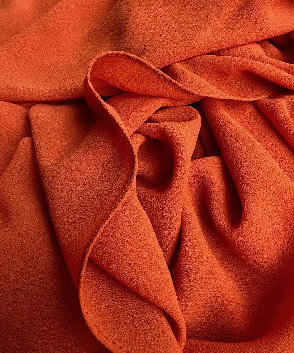 Pumpking Orange Chiffon Hijab - Chiffon