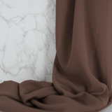 Roasted-Cocoa Chiffon Hijab - Chiffon