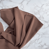 Roasted-Cocoa Chiffon Hijab - Chiffon