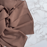 Roasted-Cocoa Chiffon Hijab - Chiffon