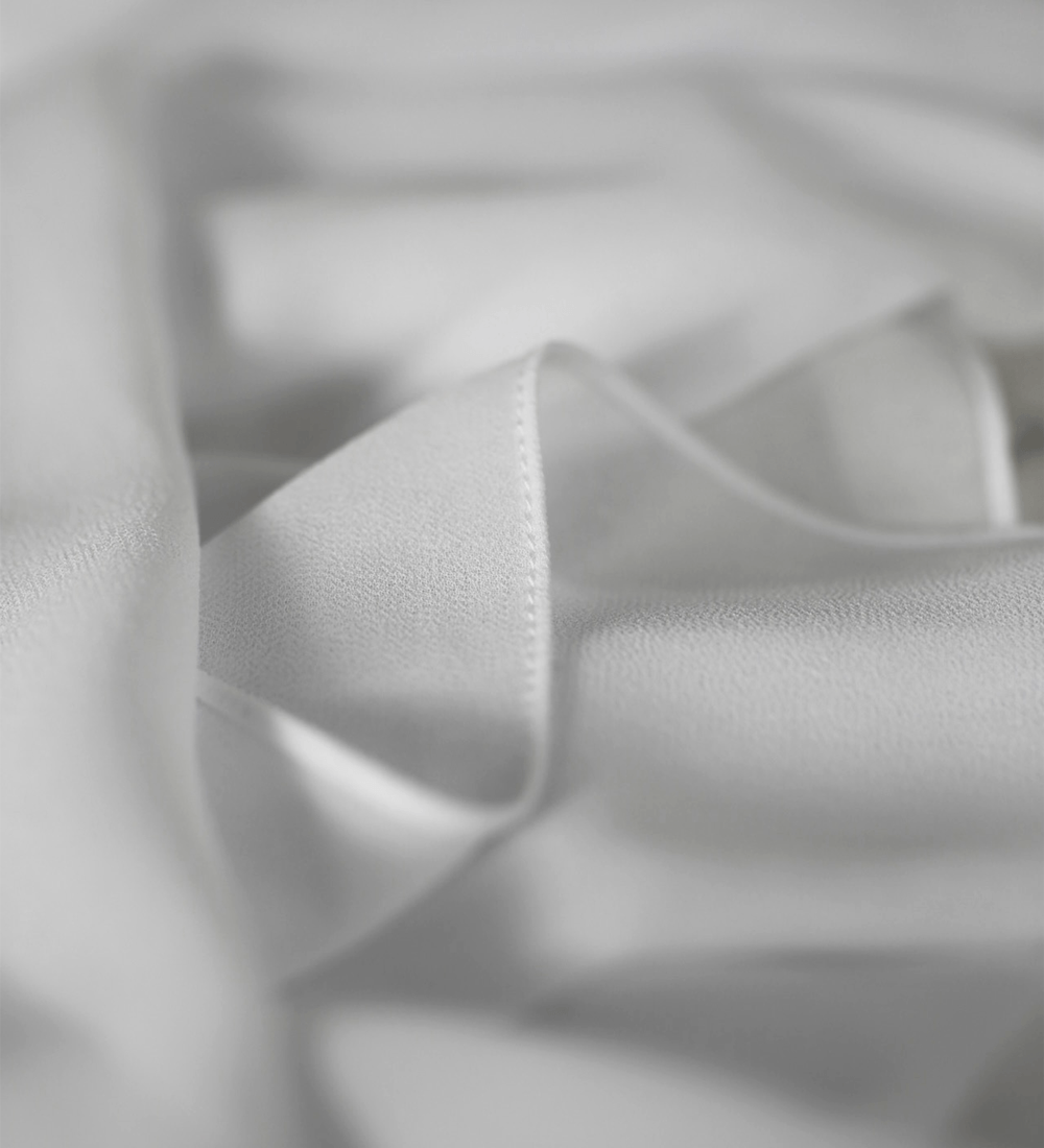 Snow-White Chiffon Hijab - Chiffon