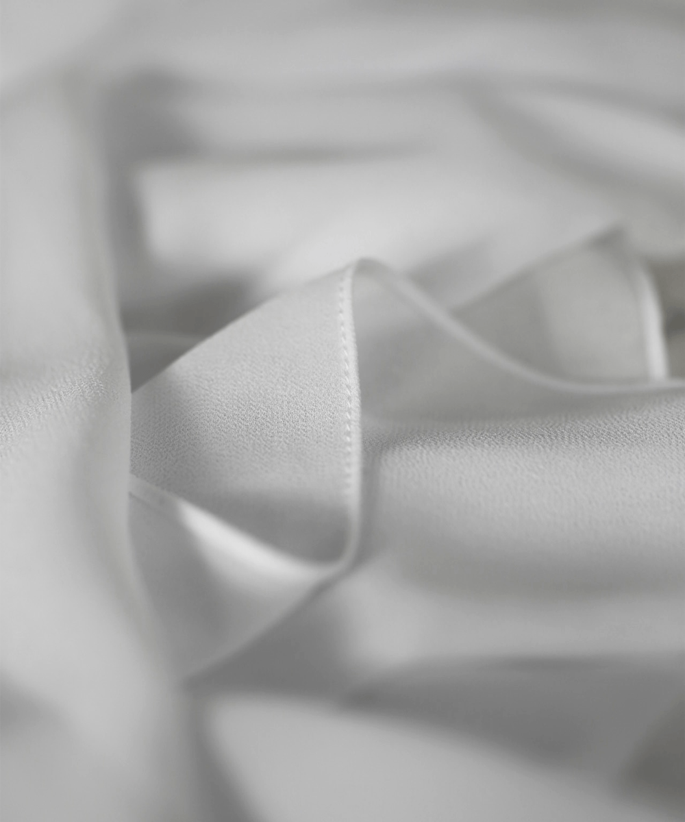 Snow-White Chiffon Hijab - Chiffon