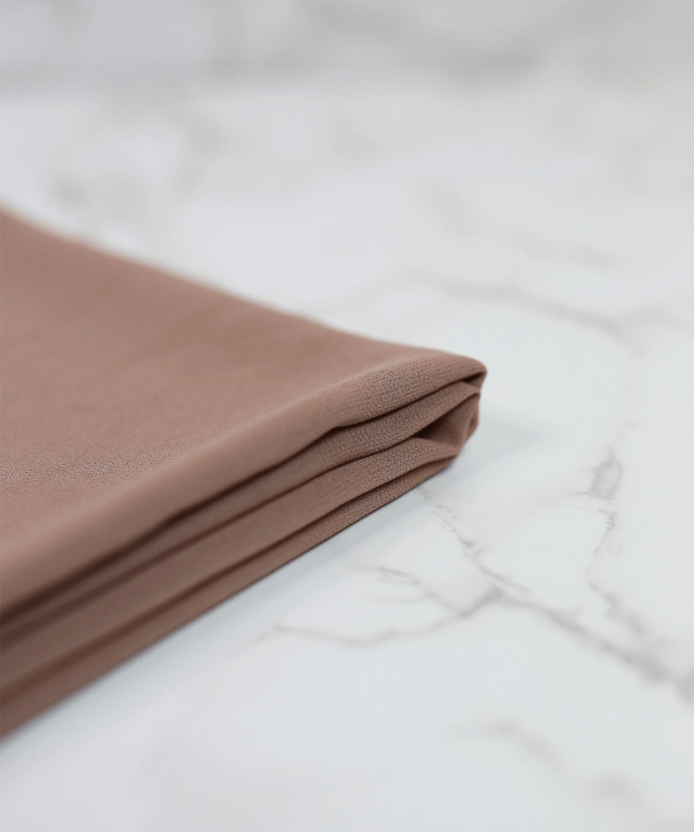 Toffee-Taupe Chiffon Hijab - Chiffon