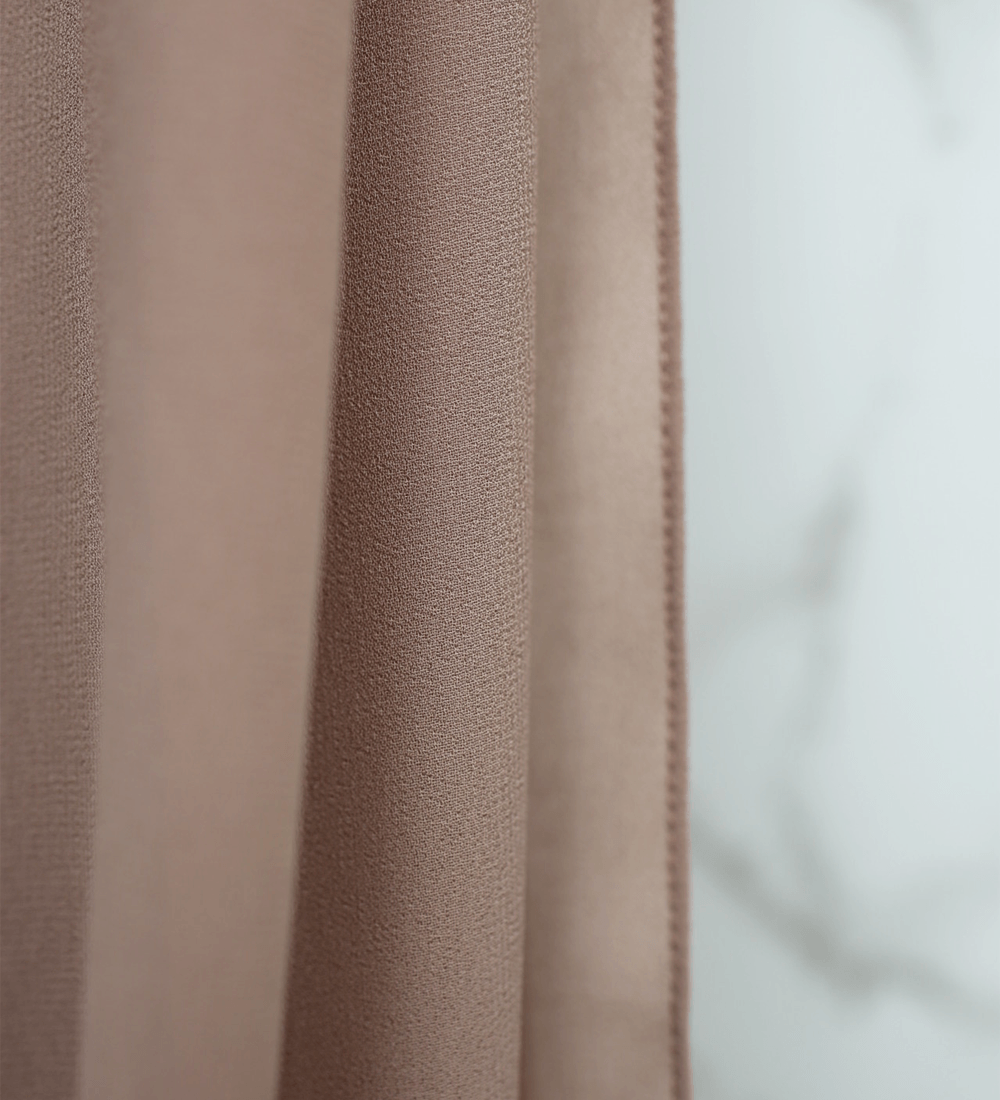 Toffee-Taupe Chiffon Hijab - Chiffon