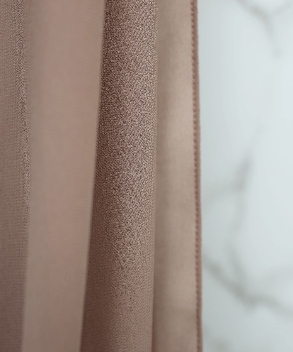 Toffee-Taupe Chiffon Hijab - Chiffon
