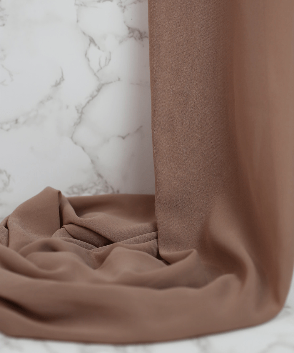 Toffee-Taupe Chiffon Hijab - Chiffon