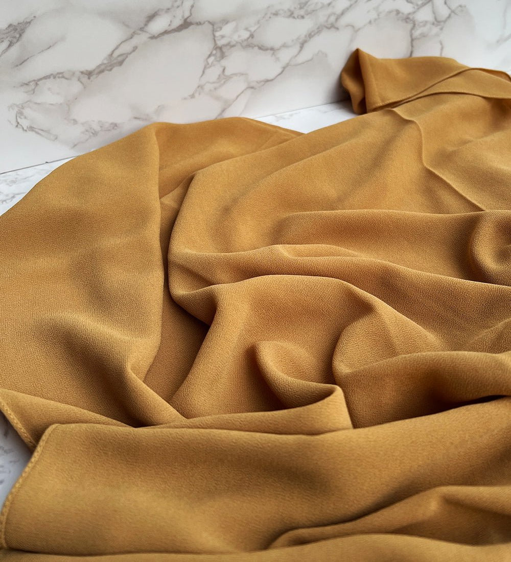 Tuscan Gold Chiffon Hijab - Chiffon
