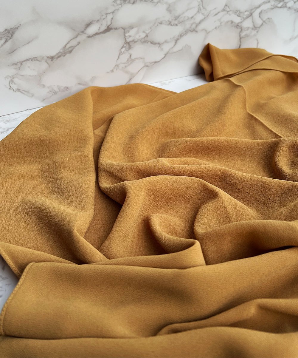 Tuscan Gold Chiffon Hijab - Chiffon